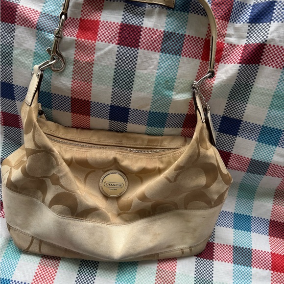 Coach Handbags - Coach Tan Shoulder Bag